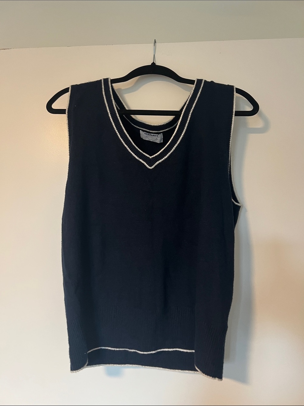 Navy sweater vest